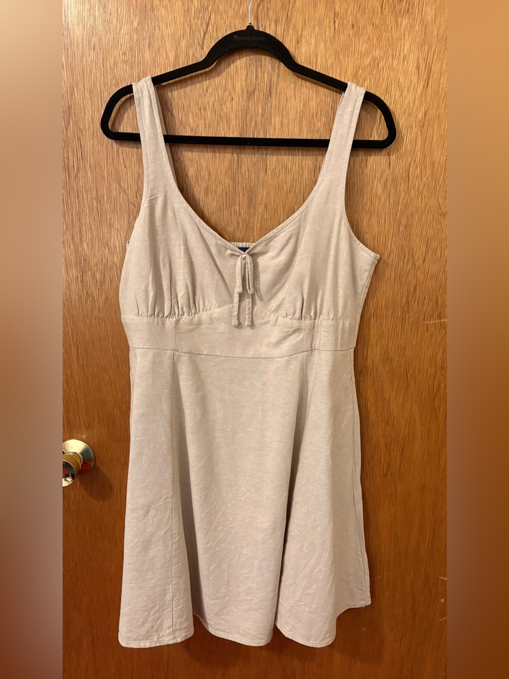 Old Navy Fit & Flare Linen Tie-Front Mini Dress - Picture 5 of 8